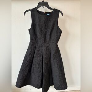 Draper James Black Textured Midi Dress Size XL